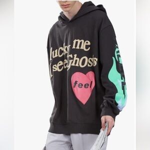 Kid Cudi Kanye West Hoodie Lucky Me I See Ghosts Camp Flow Gnaw Medium Unisex